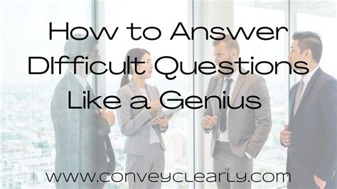 how to answer difficult questions